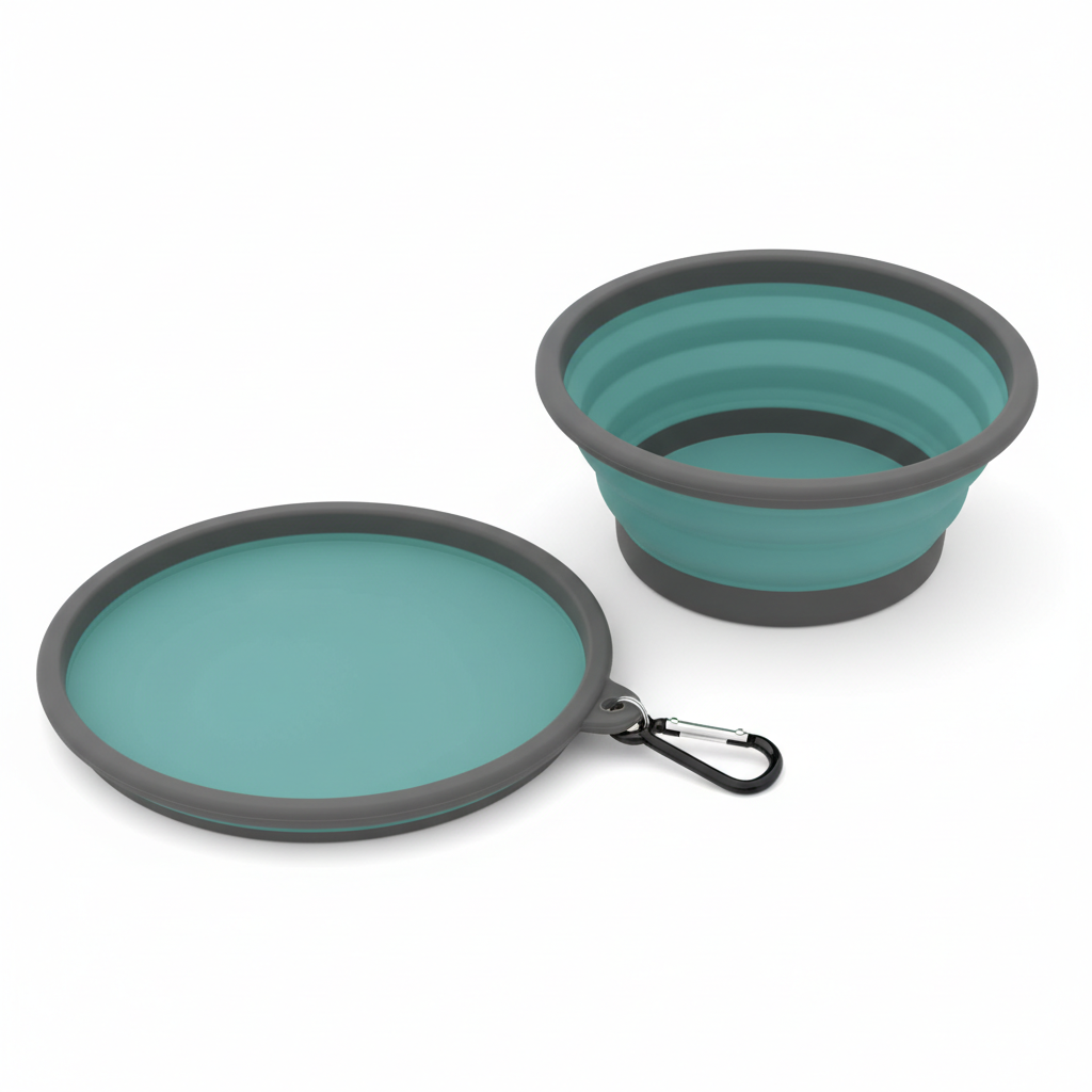 Foldable Travel Pet Bowl Set